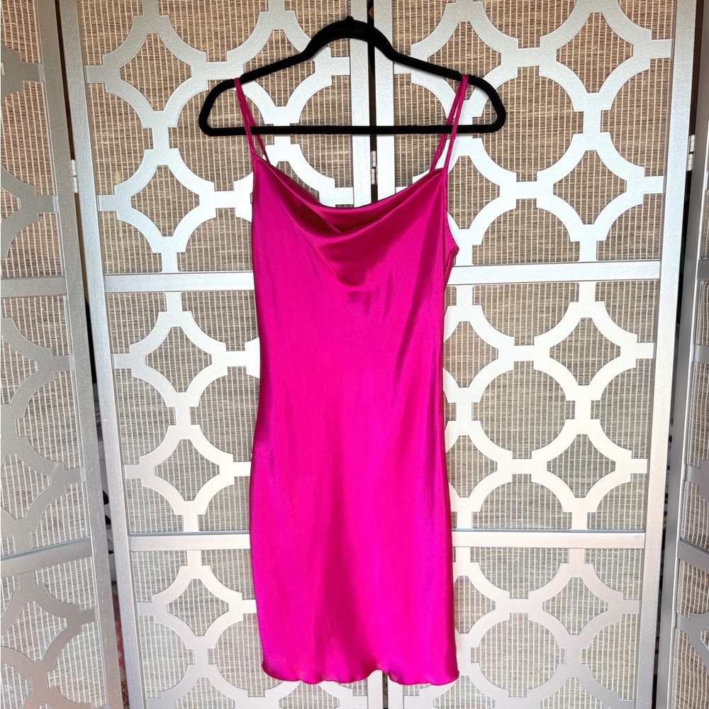 Elegant Pink Slip Dress